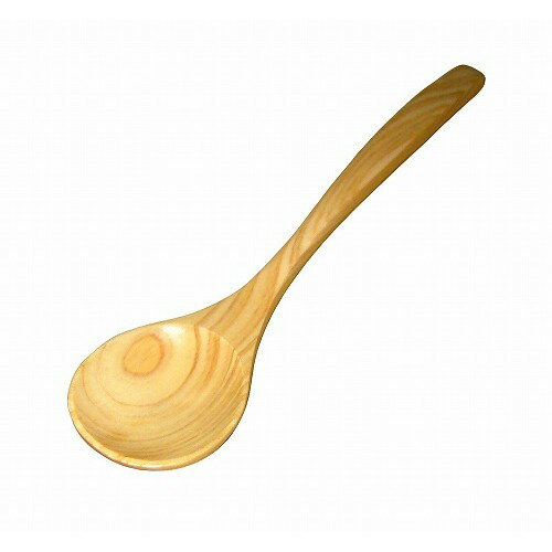 餐具（刀子, 叉子, 匙儿） - ひのき 丸スプーン 146-3 全長155(代引不可)