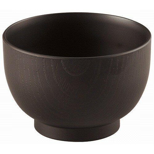 耐熱3.4寸玉姫木目汁椀 総ダークブラウン 1001083(代引不可)【送料無料】