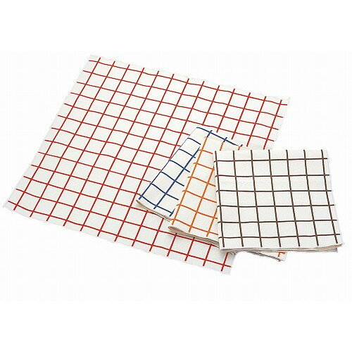 EBM キャンパス厚手 チェックナプキン ブルー 450×450(代引不可)