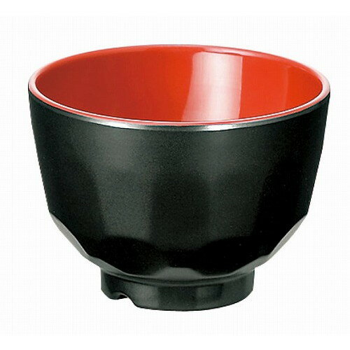 樂天商城 - 亀甲小吸物椀 黒内朱 B34 B/R メラミン(代引不可)