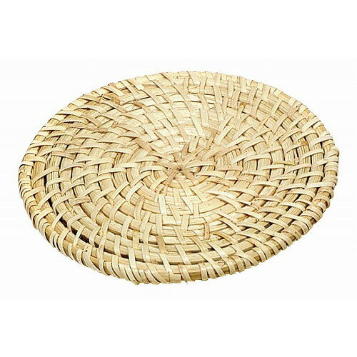 籐製 鍋敷 丸 大(34-410L)(代引不可)