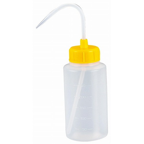 カラーキャップ広口洗浄瓶 250ml イエロー 927-22-22-41(代引不可)【送料無料】