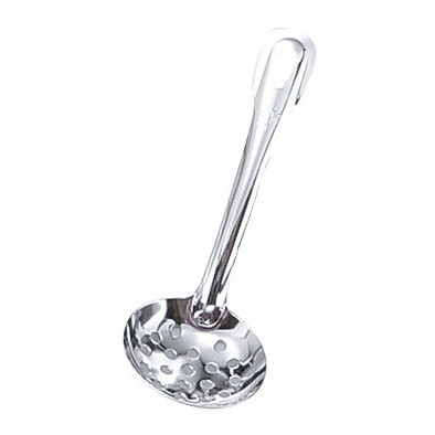 18-0 穴明 杓子 8.2cm 共柄(カギ無)小(代引不可)