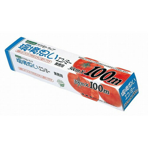 オカモト 業務用ポリラップ「環境思い」PE-30 30cm×100m(代引不可)