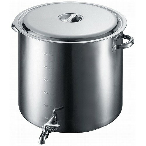 EBM 18-8 蛇口付 スープ寸胴鍋 51cm(代引不可)【送料無料】