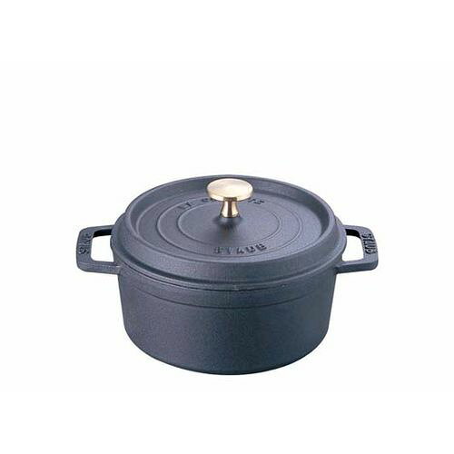 Ih Incompatible - ストウブ ピコ・ココット ラウンド 28cm 黒40500-281 RST3410【送料無料】