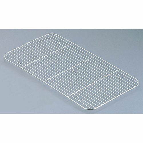 遠藤商事 SA18-8ホテルパン用網 1／3用 AHT37003 JANコード 4989083355800●サイズ表示:1/3用●幅×奥行(mm):265×120●材質：18-8ステンレス鋼■アミ目のピッチ約10mm【送料について】北海道、...
