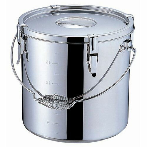 遠藤商事 SAモリブデン 目盛付パッキン寸胴鍋 30cm(吊付) AZV7130【送料無料】