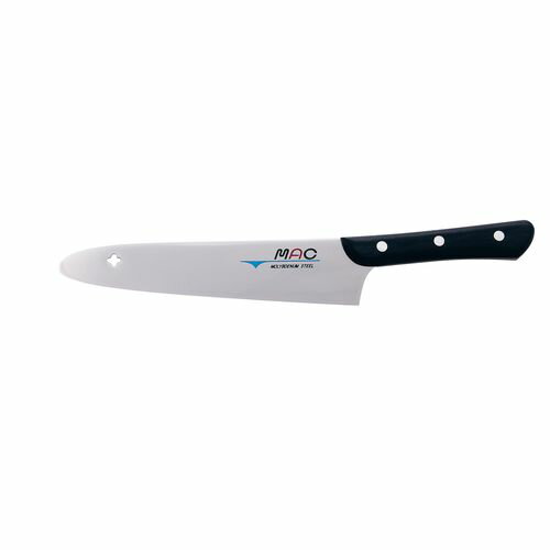 マック オリジナルシリーズ 一般料理用 19.5cm AMT4101 JANコード 4950673100438●サイズ(cm):19.5●全長(mm):315●重量(g):140●背厚(mm):2.0■マック オリジナルシリーズ薄刃仕様で軽くて扱いやすい高級家庭用包丁。■刃先が丸く安全な包丁です。■材質 刃:クローム・モリブデン鋼 柄:積層合板■※包丁の表示サイズは、すべて刃渡り寸法となっております。【送料について】北海道、沖縄、離島は送料を頂きます。