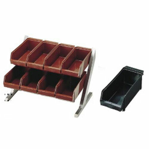 遠藤商事 SA18-8コンパクトオーガナイザー 2段4列(8ヶ入)ブラック EOC162【送料無料】