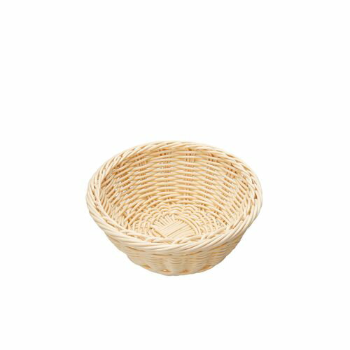 萬洋 樹脂バスケット 丸型 白 91-081A WBS8103