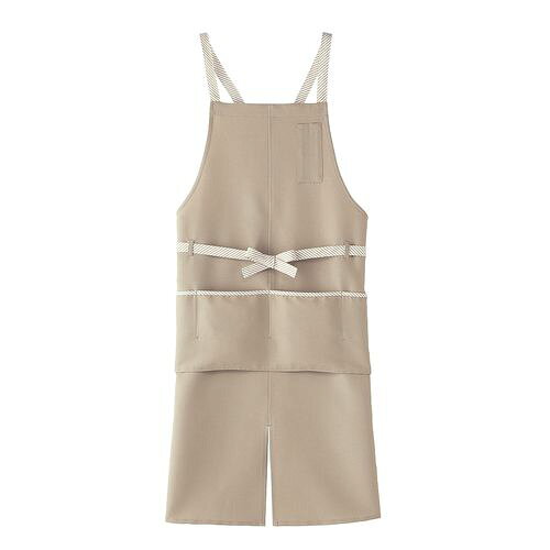Gingham Aprons - サンペックスイスト アンクル加工エプロン CA-1413 L ベージュ SEPC505【送料無料】