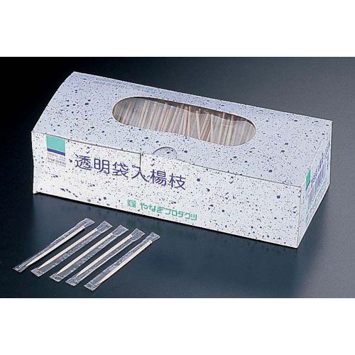 やなぎプロダクツ 透明袋入楊枝(1000本入) XYU3801
