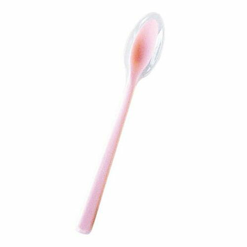 岡部洋食器 口あたりやさしいスプーン 一体深型・小 ピンク OSP1601