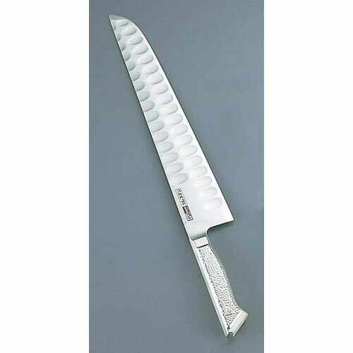 グレステン グレステンMタイプ カービングナイフ 533TM 33cm AGL7701 JANコード 4562207323895●メーカー品番:533TM●サイズ(cm):33●全長(mm):473●重量(g):355●背厚(mm):2.5●材質：ブレード--グレステン鋼 ハンドル--ステンレス■GLESTAIN グレステン(←ロゴ) 440Aをベースとしたグレステン鋼には、サブゼロ処理 (超低温処理)をはじめ、さらに何段階にもわたる特殊熱 処理を行っています。■耐蝕性、耐磨耗性、耐熱・耐寒性、靭性(強度)、硬度の 安定性(HRC58~59度)、切れ味の持続性など、 品質を徹底追求して高度な機能を実現。■グレステンTMタイプの特長■へこみの部分に空気が入ることにより、刃離れの良さと、軽い切れ味を実現しました。■18-8ステンレスを使用した衛生的で耐久性の高いステンレスハンドル。■手入れが簡単でサビない、臭いもつかないので衛生的です。■※包丁の表示サイズは、すべて刃渡り寸法となっております。【送料について】北海道、沖縄、離島は送料を頂きます。