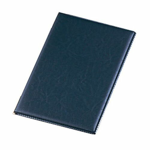 えいむ レザータッチメニューブック LB-402(中)ブラック PEI2701【送料無料】