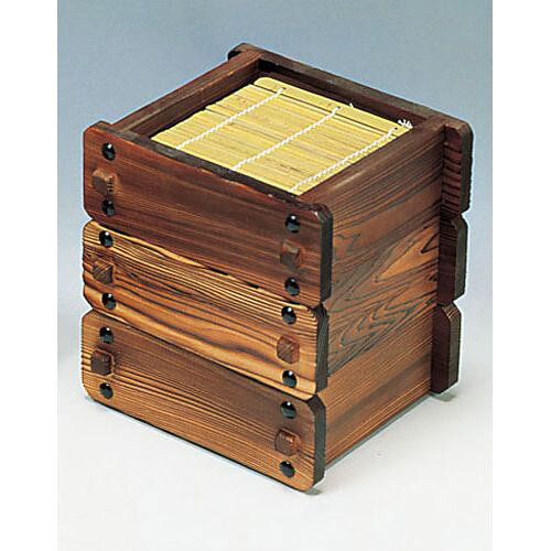 雅うるし工芸 ネズコ 角セイロ 小 QKK12003【送料無料】