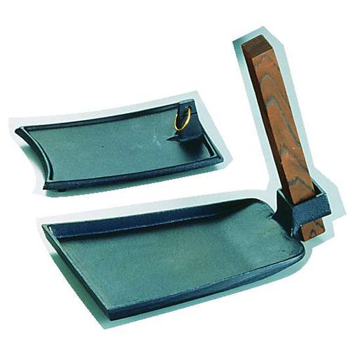 遠藤商事 SAアルミ陶板鍋 くわ型小 (特殊焼付塗装) QTU06003【送料無料】