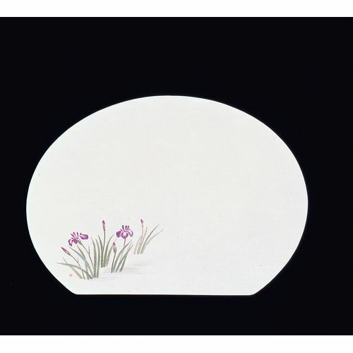 ヤマコー 尺3半月枯淡懐石まっと(100枚入) 花しょうぶ QKI50