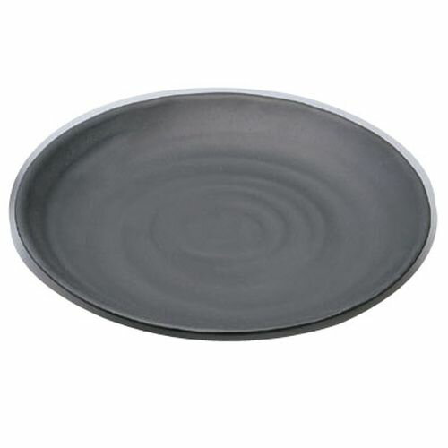 マイン メラミンウェア 黒 丸皿Φ24 M11-124 RMI7201