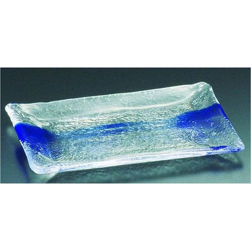 Glass - 吉沼硝子 硝子和食器 一筆1 長角大皿 ROO08【送料無料】