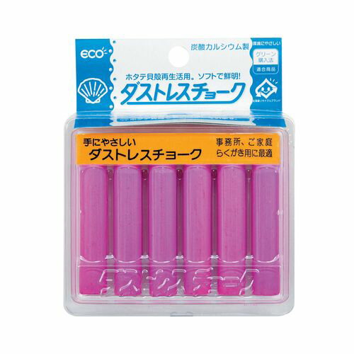 Rakuten - 日本理化学 ダストレスチョーク(6本入) 赤 DCC-6-R PTY4402
