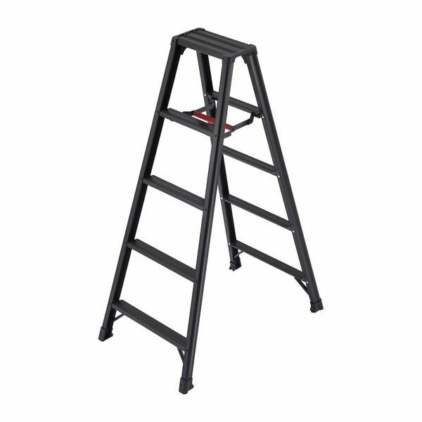 長谷川工業 アルミ軽量専用脚立脚軽BLACK RZB-15b(代引不可)【送料無料】