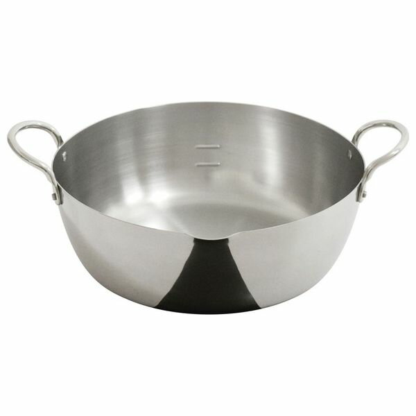 ウルシヤマ金属工業 ステンレス揚げ鍋 24cm(揚ゲアミ無)(代引不可)【送料無料】