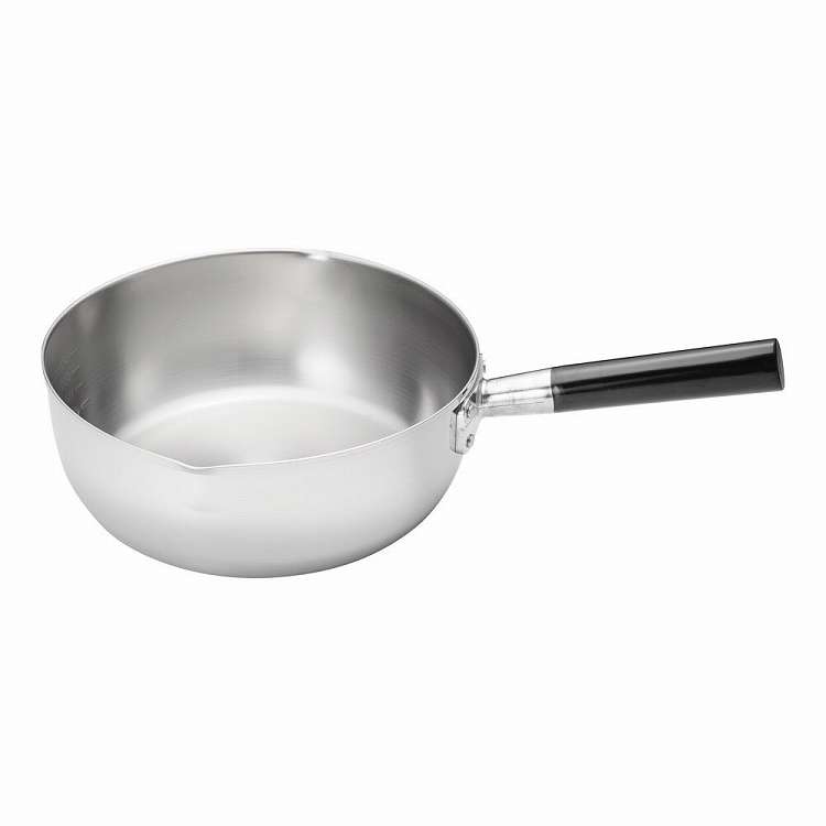 18-10三層鋼プラ柄雪平鍋(目盛付) 24cm(代引不可)【送料無料】