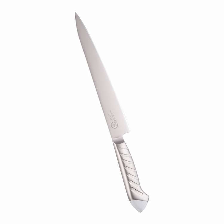 龍治 ステンカラー 筋引 24cm ホワイト(代引不可)【送料無料】