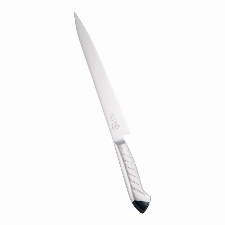 龍治 ステンカラー 筋引 24cm ブラック(代引不可)【送料無料】