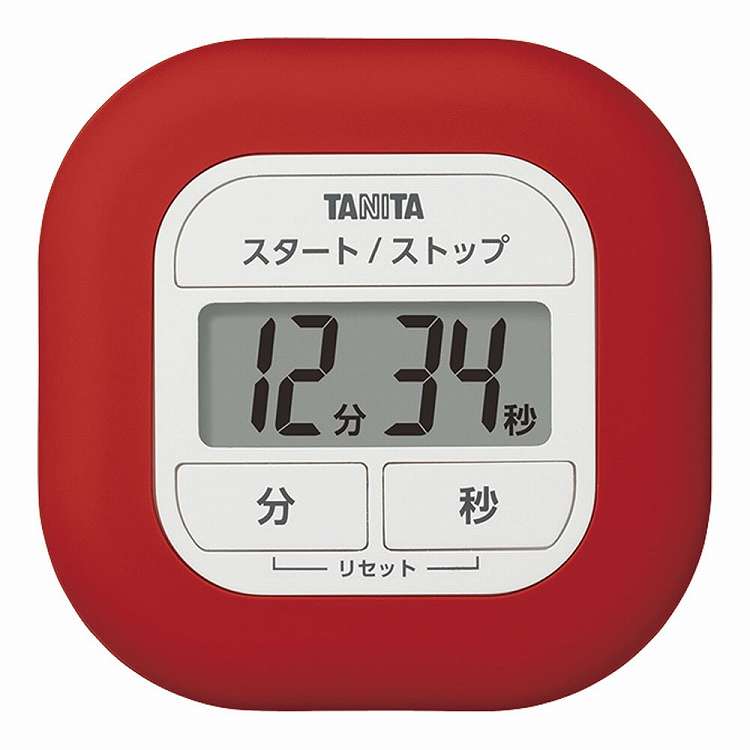 タニタ くるっとシリコンタイマー TD-420RD レッド(代引不可)