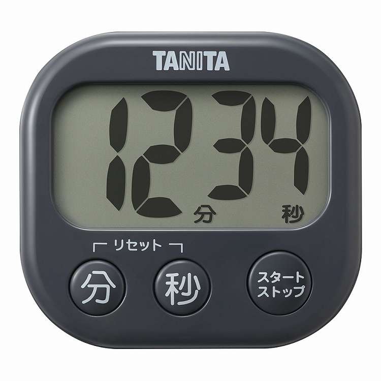 タニタ でか見えタイマー TD429 GY ダークグレー(代引不可)