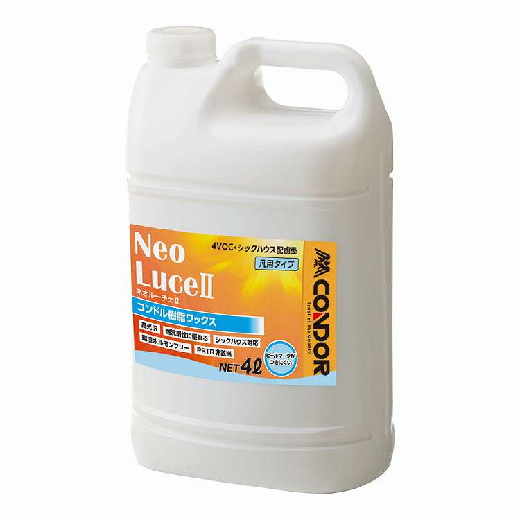 ●化学床材の表面保護及び艶だし●抜群の塗布性を実現、さらに高い耐久性も実現しておりメンテナンスコストの削減をはかれます。●塗るだけで、強い皮膜を作る液性樹脂ワックス●標準使用量約400平方メートル/4L【代引きについて】こちらの商品は、代引...