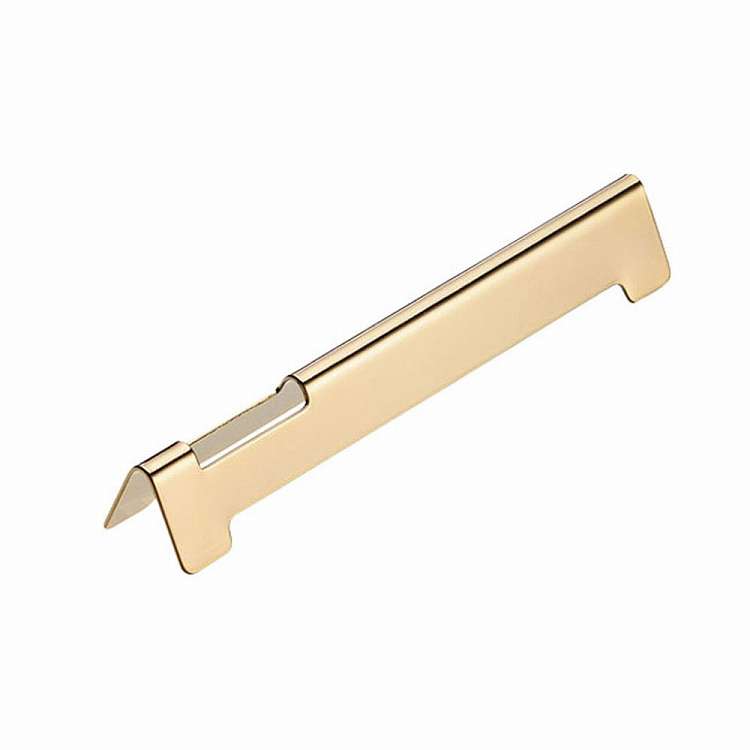 18-8ナイフ&フォーク箸レスト ルーフ型 プレーン 金仕上げ(代引不可)
