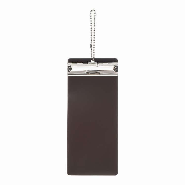 伝票クリップ EDC-2 中 茶(チェーン付)(代引不可)