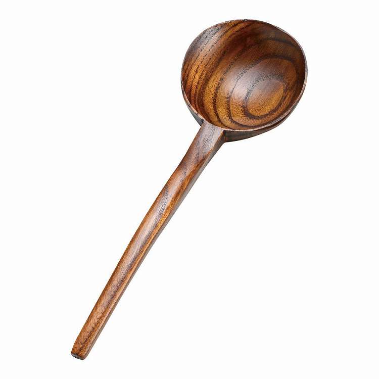 Soup Ladle （Holed） - ニュー玉杓子(摺漆) 小(代引不可)