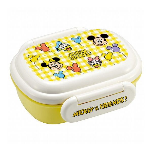 One Tier - ミッキー&フレンズ 風船 お弁当箱 一段 レンジ対応 食洗機対応 ランチボックス 270ml 1段弁当箱 ミッキー&フレンズ 風船 QAF1AG スケーター Skater キャラクター 可愛い かわいい