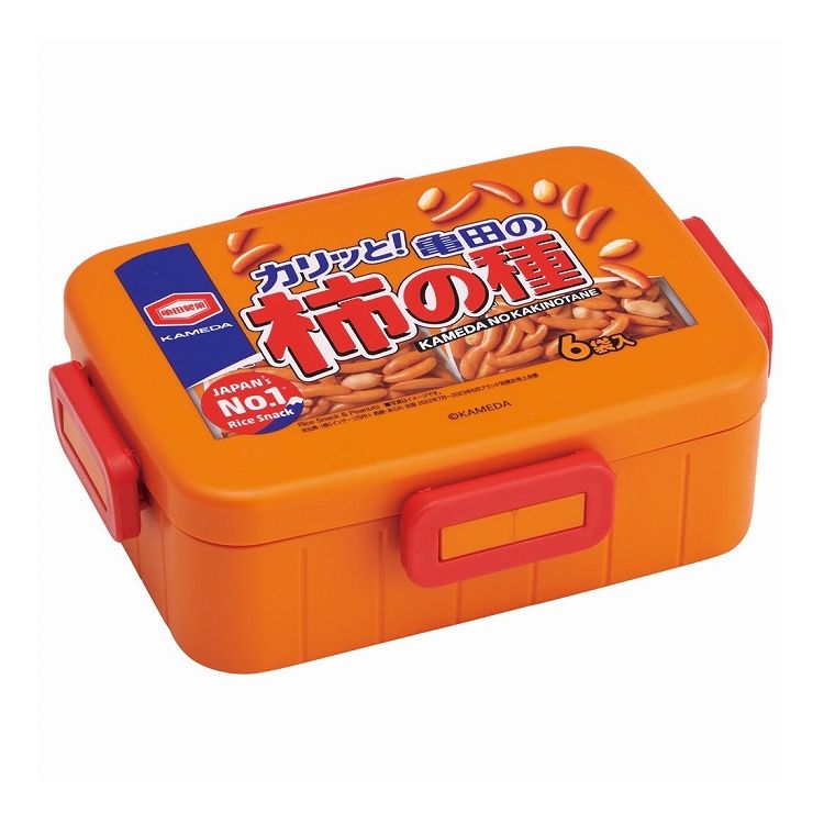 お菓子 デザイン 亀田の柿の種 4点ロック 弁当箱 ランチボックス 650ml YZFL7 skater スケーター