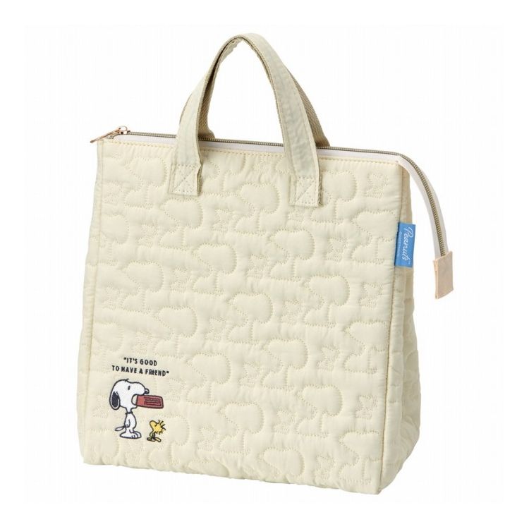 Children Lunch Bags - SNOOPY スヌーピー キルト生地 保冷 ランチ バッグ かばん カバン キャラクター おしゃれ KBCB5 キャラクター スケーター skater【送料無料】