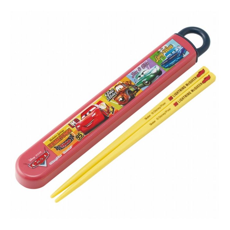 Chopsticks and Case - ディズニー Disney カーズ 2026 子供用 箸 お箸 箸箱セット ABS2AM キャラクター スケーター skater