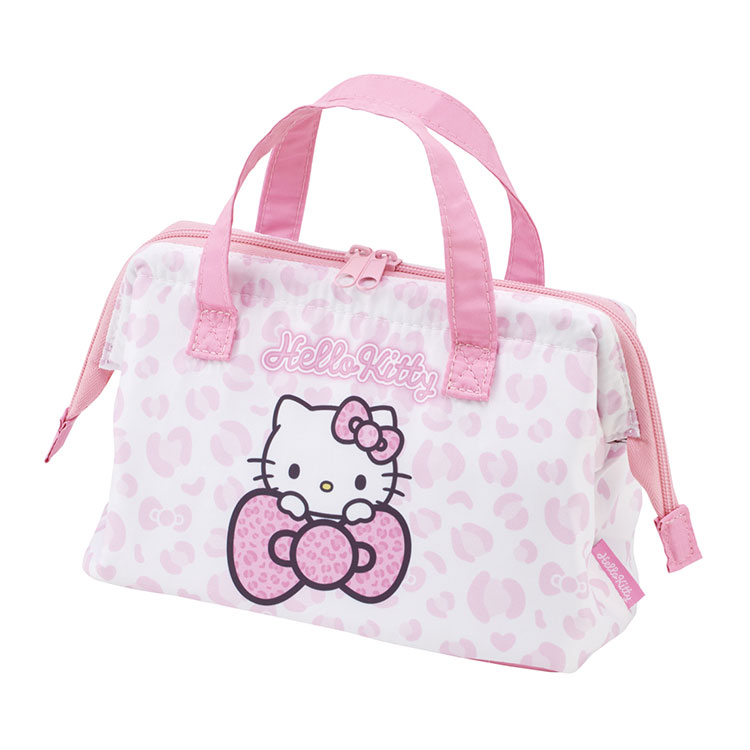 sanrio サンリオ ハローキティ ヒョウ柄 保冷 がま口 弁当箱 ランチボックス ランチバッグ KGA1 キャラクター スケーター skater【送料無料】