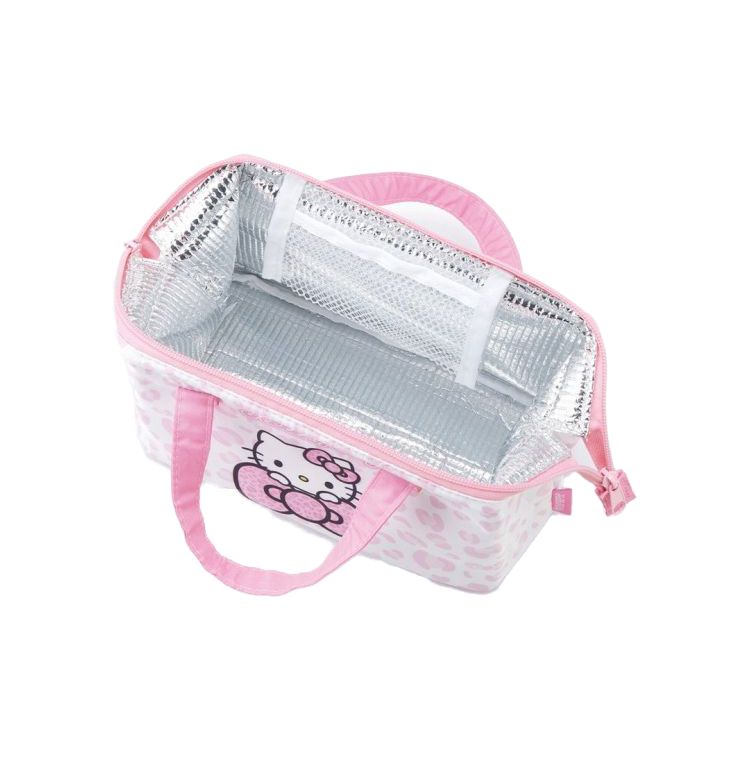 リコメン堂キッチン館のsanrio サンリオ ハローキティ ヒョウ柄 保冷 がま口 弁当箱 ランチボックス ランチバッグ KGA1 キャラクター スケーター skater【送料無料】｜アングル3