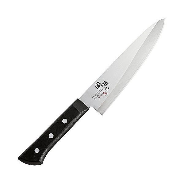 貝印 関孫六 萌黄 牛刀 180mm AE2902 JANコード：4901601389081【商品詳細】関孫六 萌黄シリーズ。サビに強いステンレス3層鋼により、食洗機に対応している。刃付けには新技術を採用し、鋭い切れ味を実現した≪スペック≫素材・材質:刃身/ステンレスクラッド複合材、柄/ナイロン(耐熱温度170度)・ポリプロピレン(耐熱温度110度)【送料について】北海道、沖縄、離島は送料を頂きます。