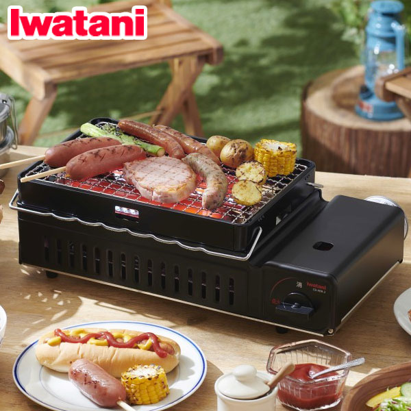 iwatani イワタニ 岩谷産業 カセットガス炉ばた焼器 炙りやII CB-ABR-2 海鮮 焼き鳥 ガスボンベ 七輪 網焼き 串焼き カセットコンロ アウトドア バーベキュー【送料無料】のサムネイル