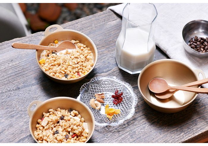 国産 日本製 アルミボウル18cm A-1465 レトロ 金 ゴールド おしゃれ インテリア 和 レトロカラー 北陸アルミ二ウム 小伝具 メイドインジャパン