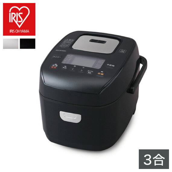 アイリスオーヤマ 米屋の旨み 銘柄炊き 圧力IHジャー炊飯器3合 RC-PD30 ホワイト ブラック 40銘柄炊き 極厚火釜使用 タイマー予約 炊き分け【送料無料】のサムネイル