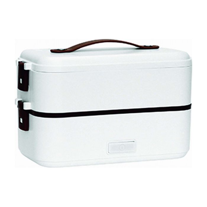 90058 おひとり様お弁当箱型炊飯器 注水 2段式 ランチ 炊き立て ごはん キッチン 料理 食卓 調理器具 ギフト プレゼント【送料無料】のサムネイル