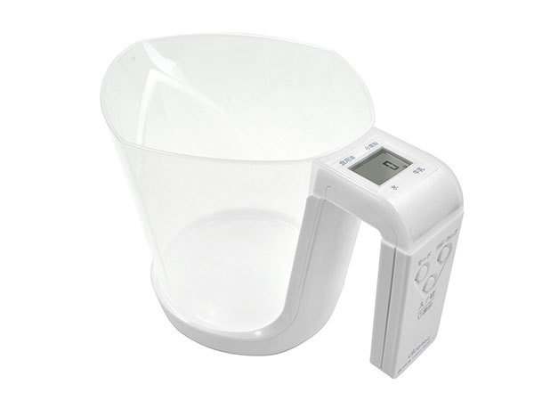 ドリテック DRETEC デジタル 計量カップ ファリーヌ 1kg ホワイト CS-100WT