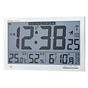ノア精密 エアサーチ メルスター MAG 置掛電波時計 W-602 WH【送料無料】 ノア精密 エアサーチ メルスター MAG 置掛電波時計 W-602 WH【送料無料】